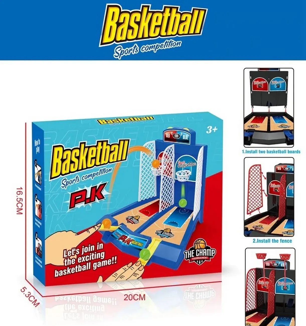 Juego De Mesa Basketball Lanzador Baloncesto Portátil Niños