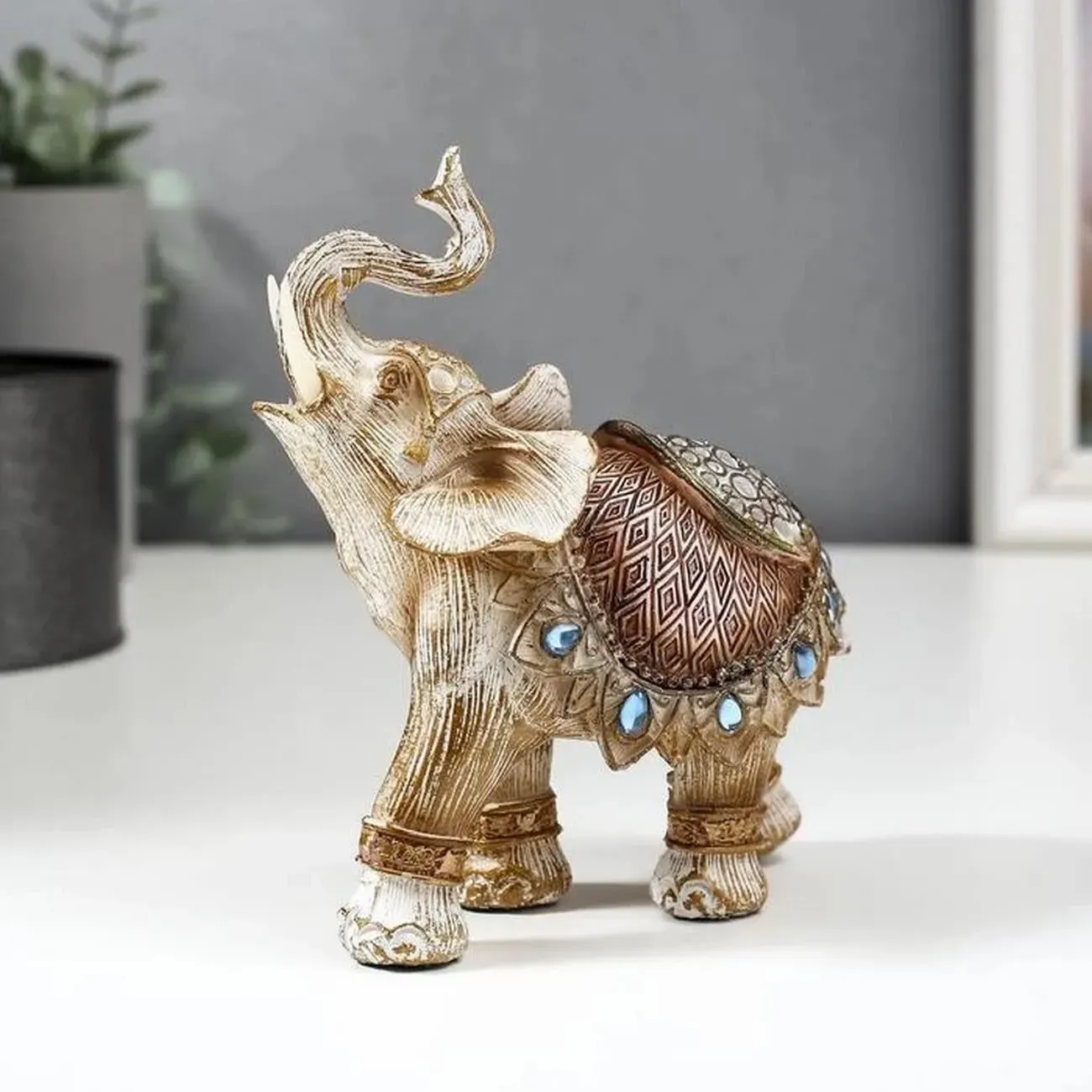 Elefante Blanco X 3 Decoración