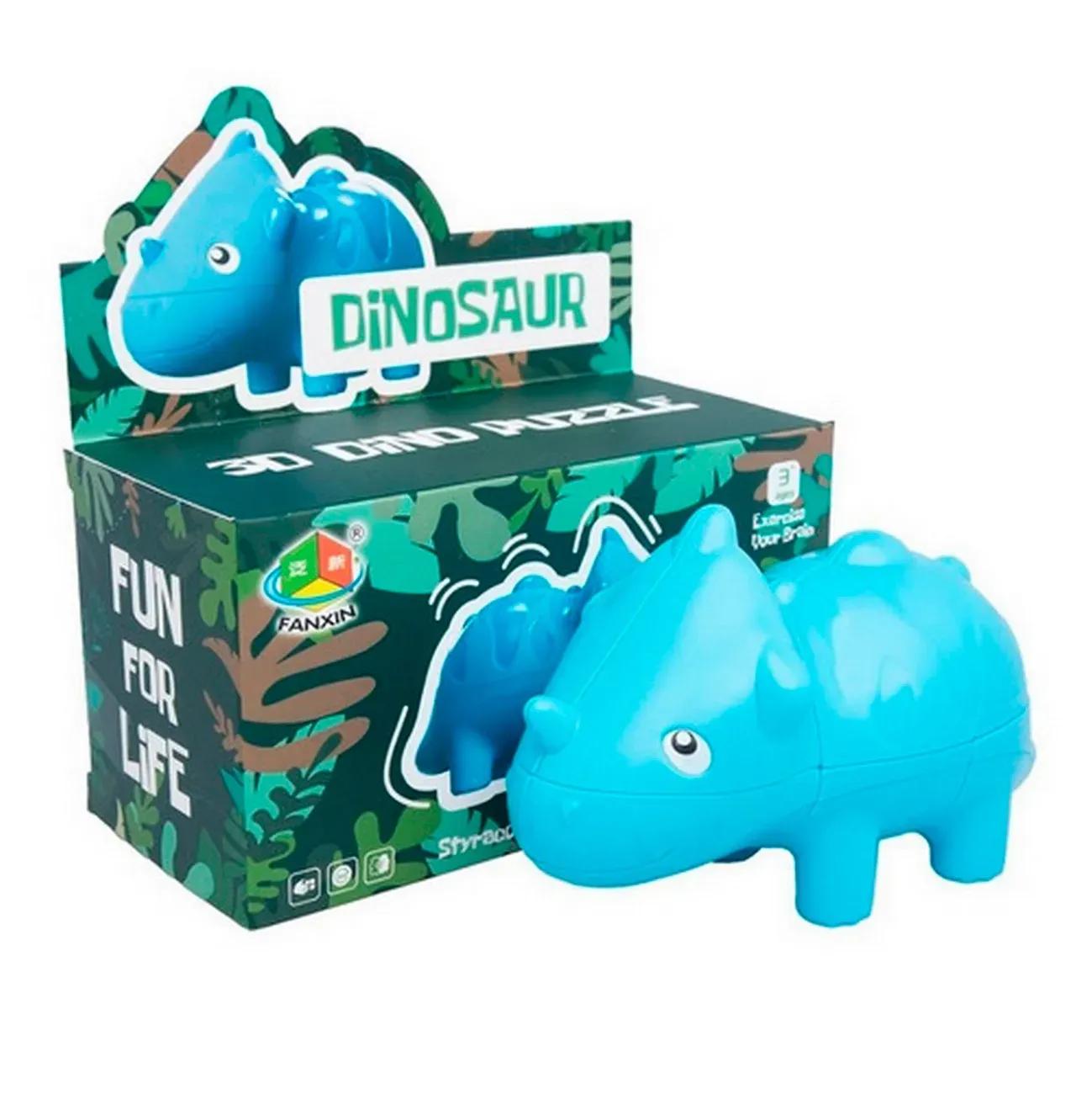 Cubo Rubik Dinosaurio 3d Dino Puzzle Didactico Ingenio