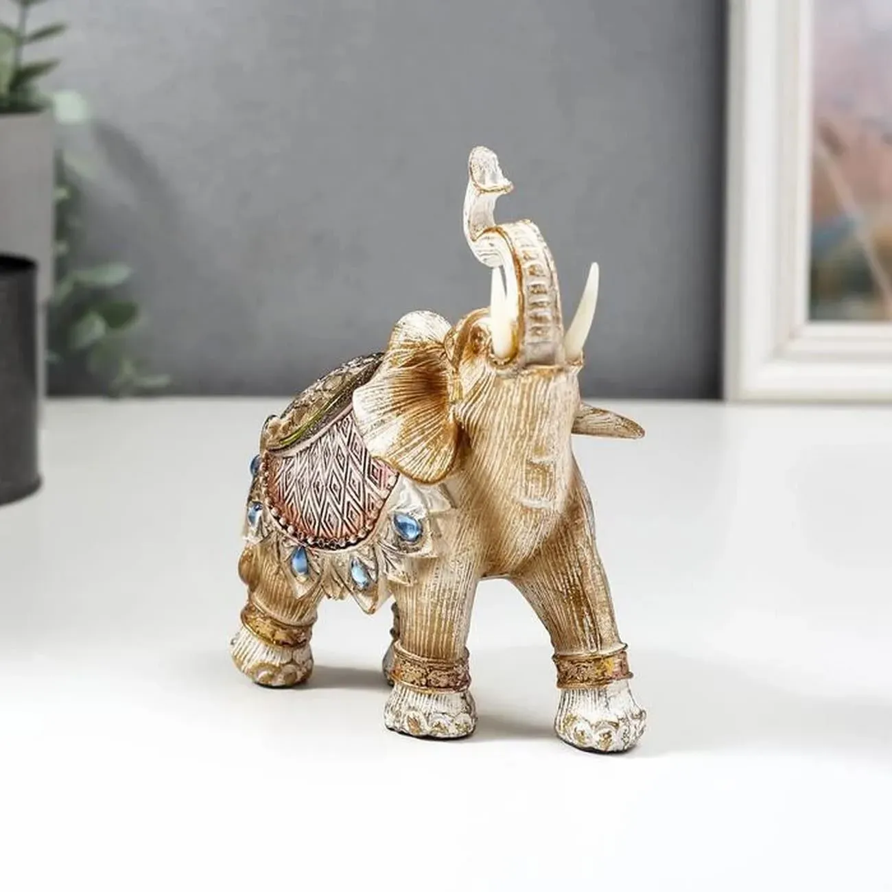 Elefante Blanco X 3 Decoración