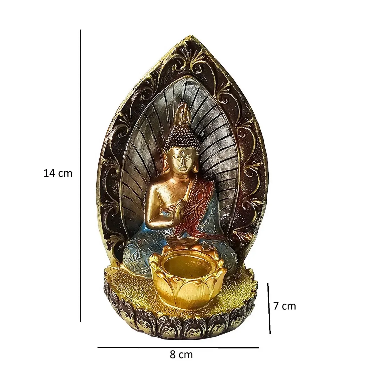 Buda Dorado Decoración Prosperidad Feng Shui Meditaciòn