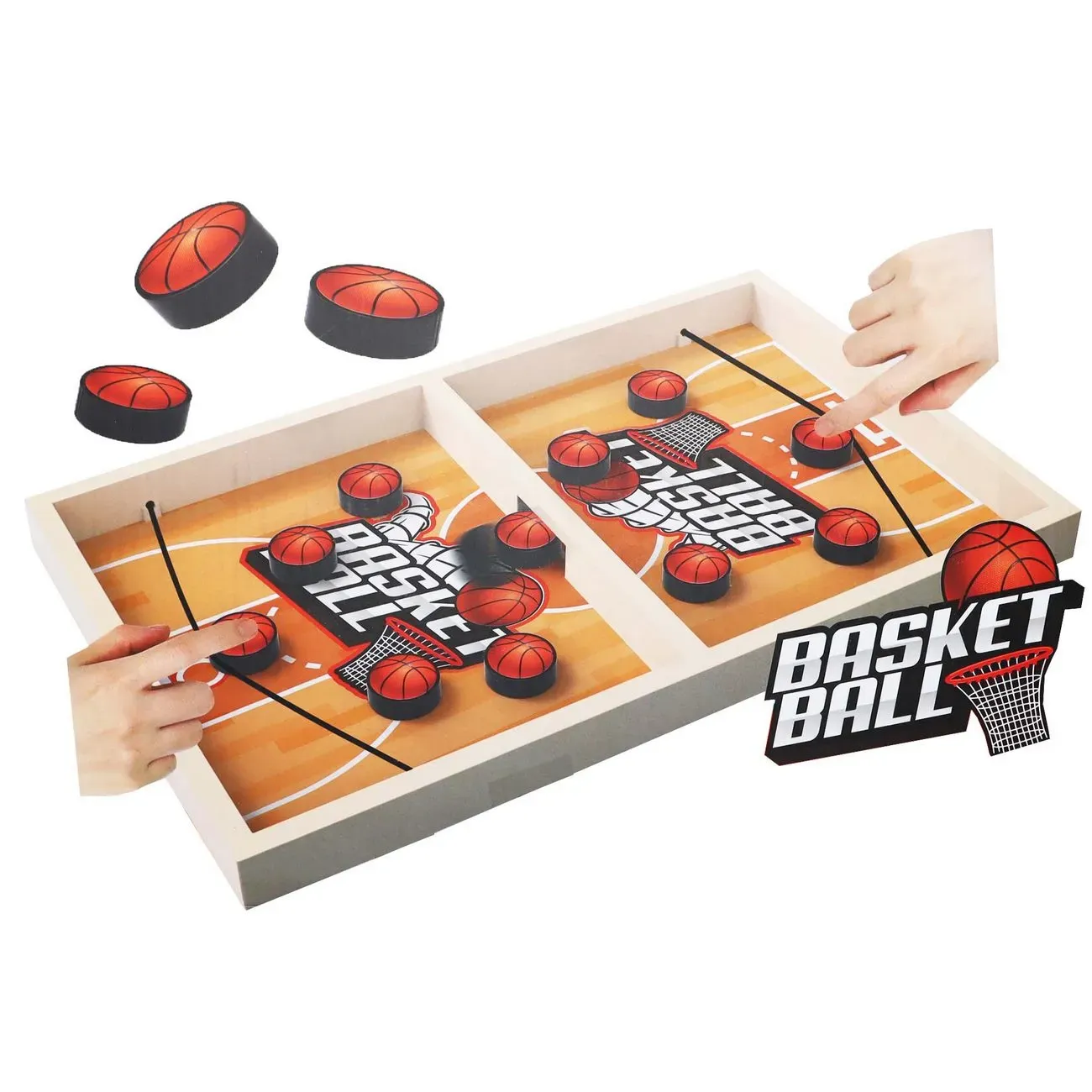 Juego De Mesa Basketball Hockey Baloncesto Portátil Niños