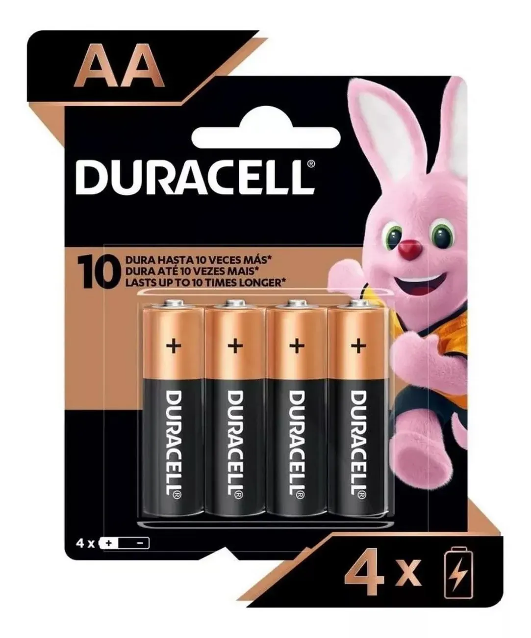 Pilas Duracell Alcalinas Aa Paquete De 4 Unidades Original