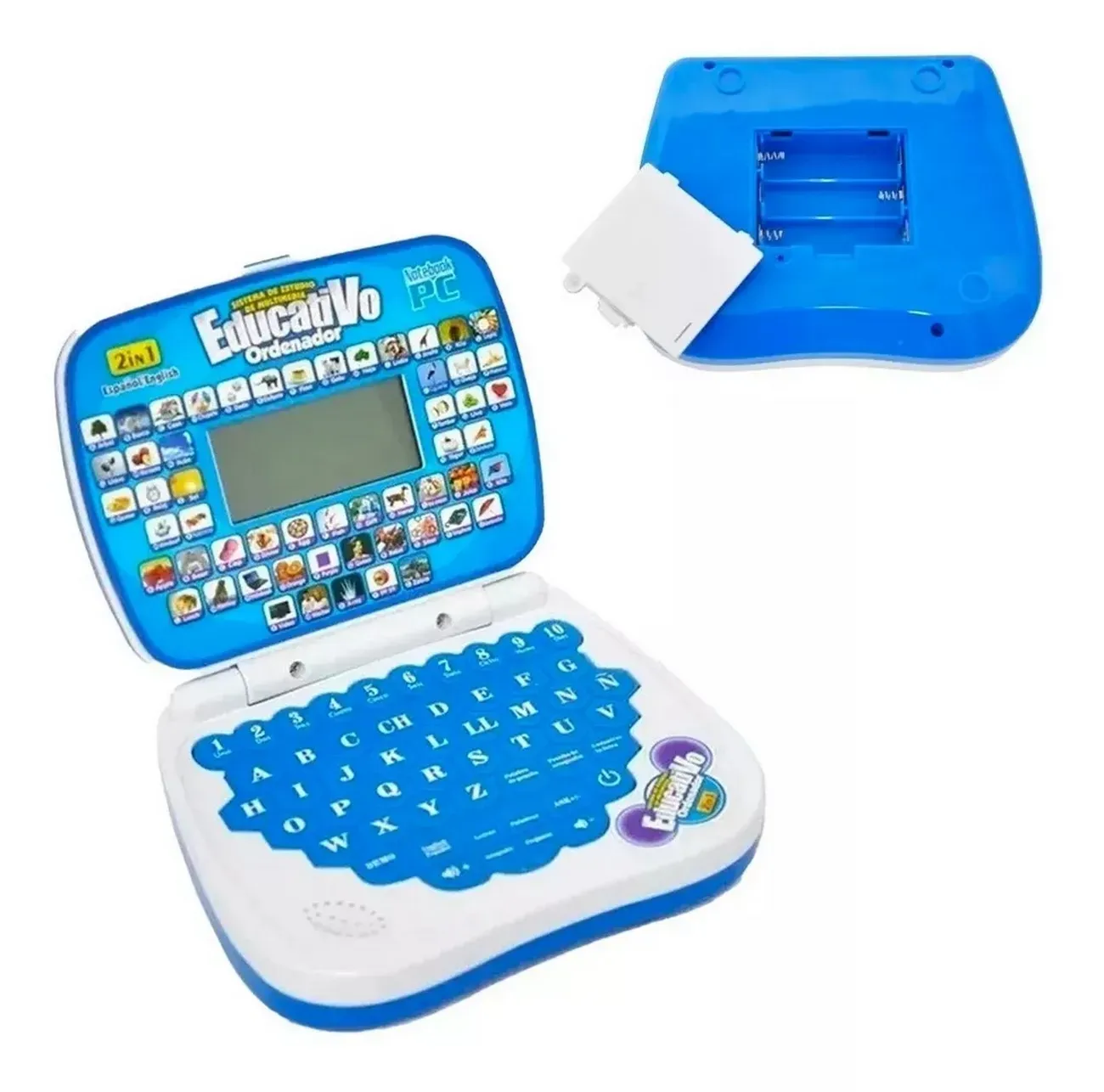 Mi Primer Portátil Infantil Mini Laptop Educativo Sonido Led