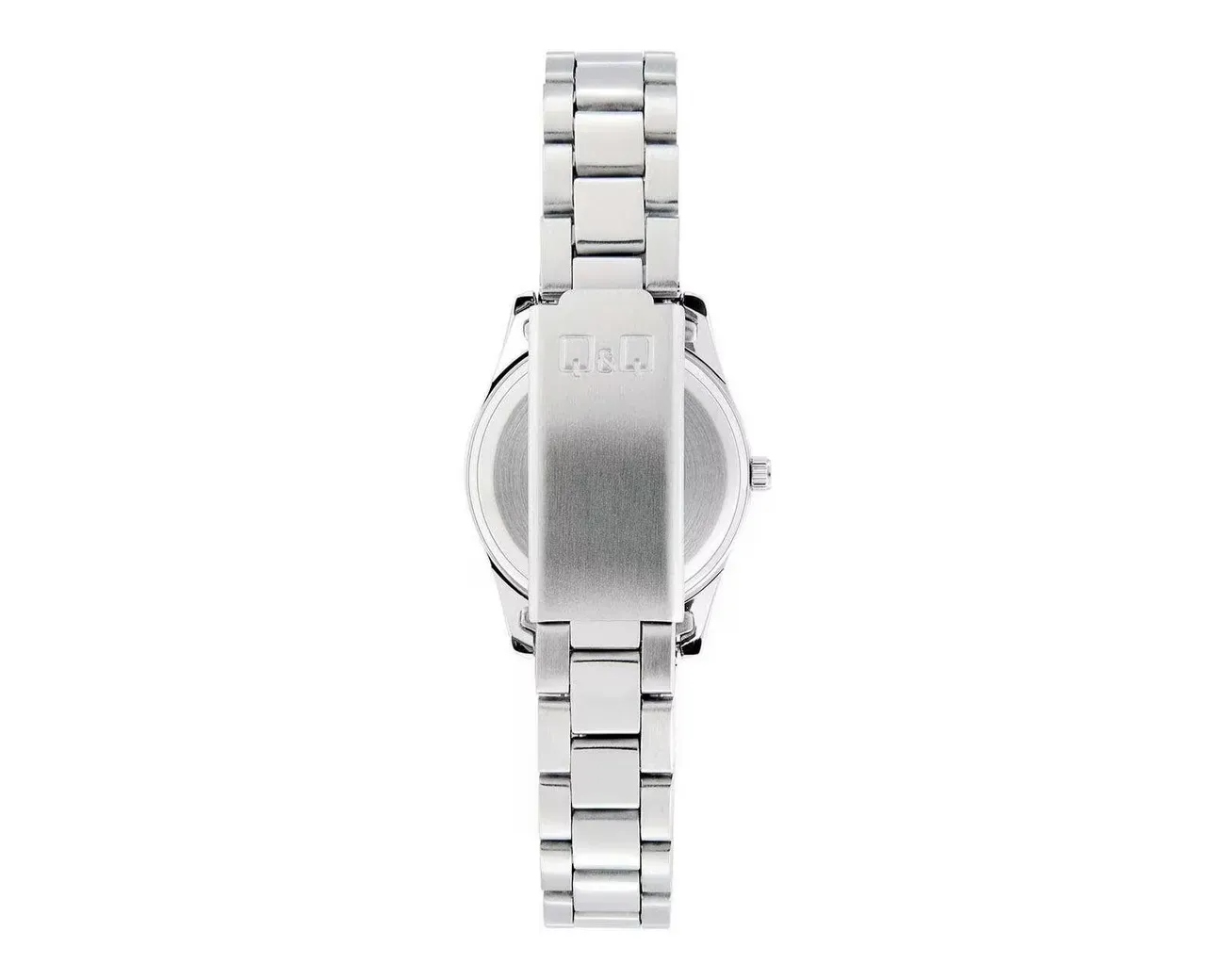 Reloj Q&q Qyq Q877j204y Casual Acero Mujer Dama + Estuche 