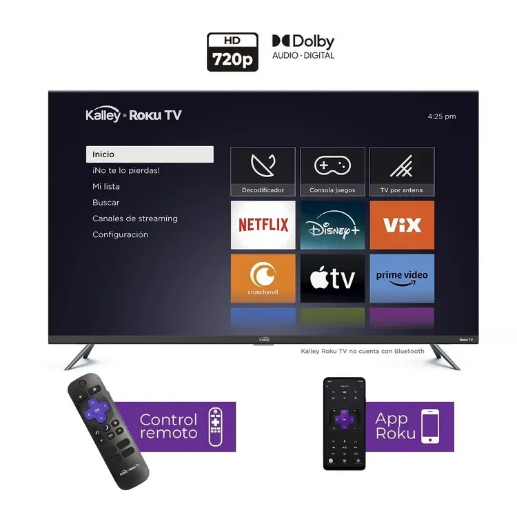 Kalley 32" Smart TV Roku + Antena TDT 