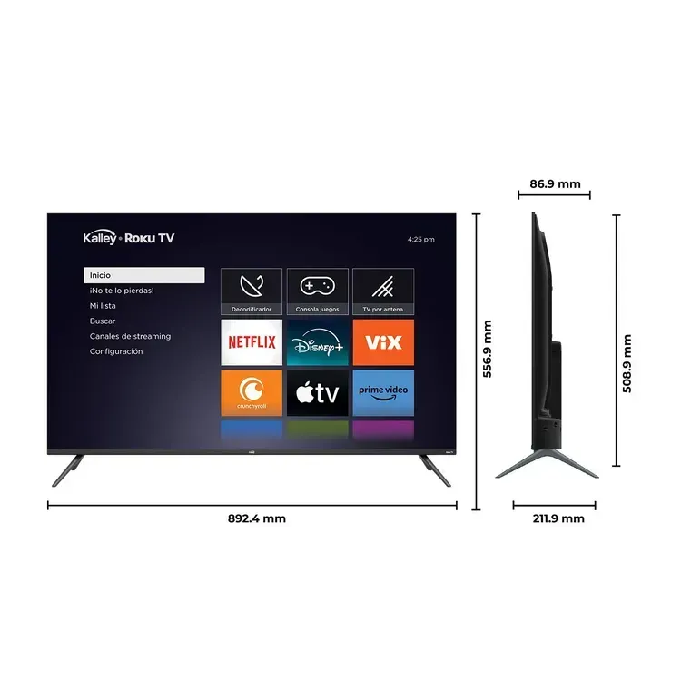 Kalley 40" Smart TV Roku + Antena TDT