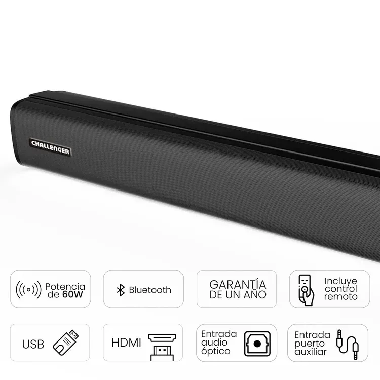 Barra de Sonido CHALLENGER SB60W Negro