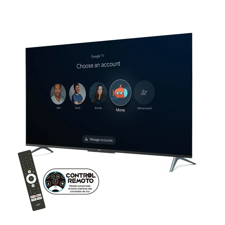 Kalley 50" 4k SmartTV Por Voz + Antena TDT