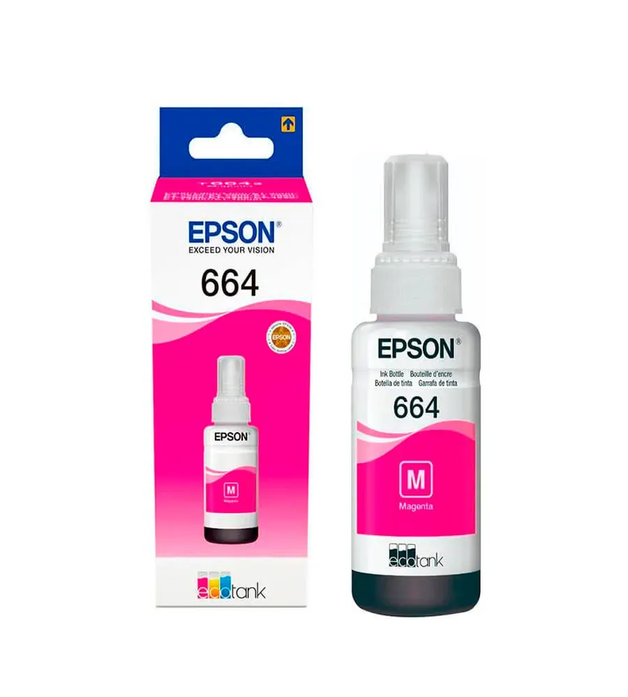 Botella Tinta Epson T664 Magenta 70Ml