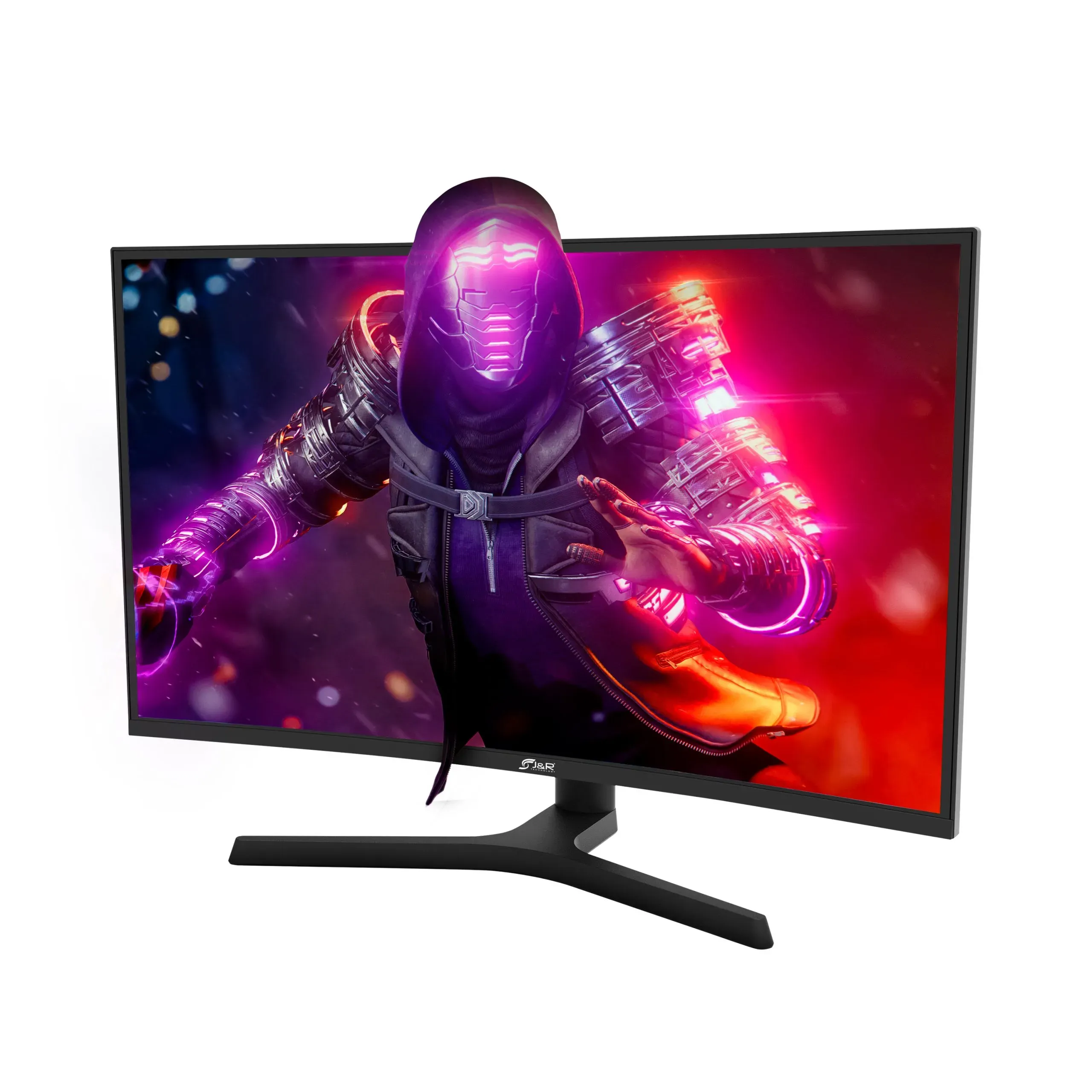 Monitor Gaming, 27" Jyr, Curvo, 165hz, Parlantes, Contraste 4000 A 1, Full Hd, Usb, Display Port, Hdmi, Aux, Negro