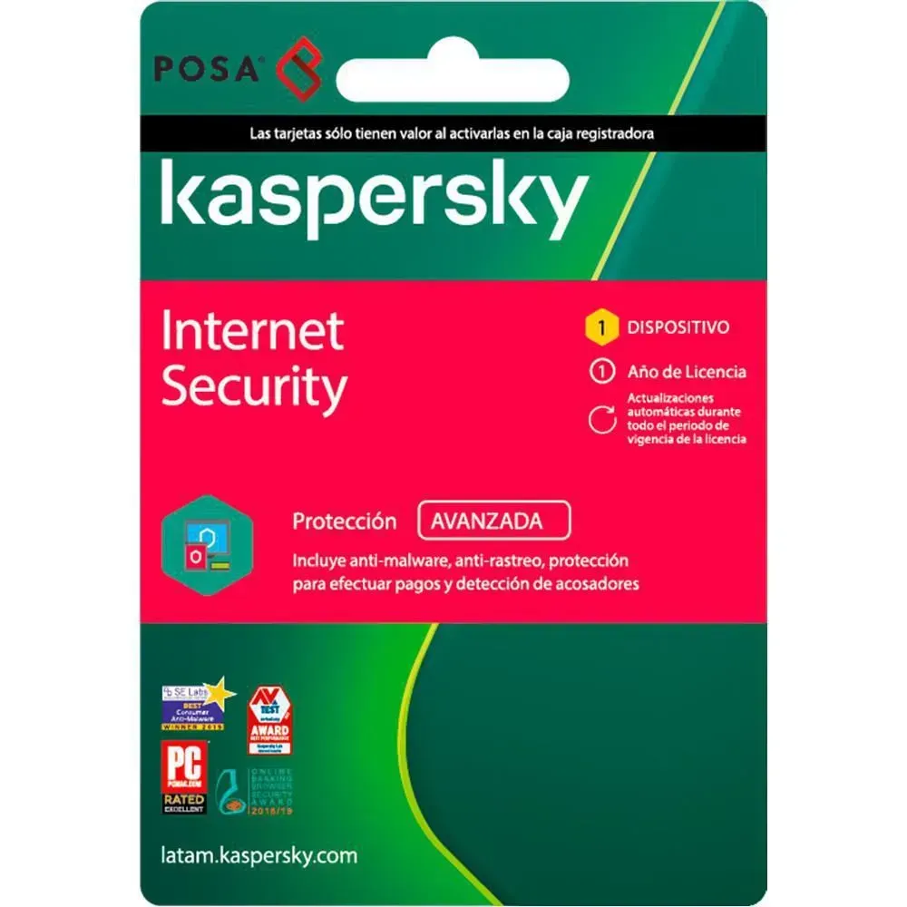 Licencia Antivirus Kaspersky 1 Año