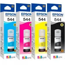 Combo De Tintas Epson T544 Negro Magenta Azul Amarillo 65Ml