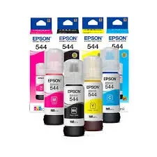 Combo De Tintas Epson T544 Negro Magenta Azul Amarillo 65Ml