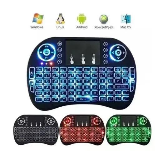 Mini Teclado Inalámbrico Universal Keyboard Retroiluminado