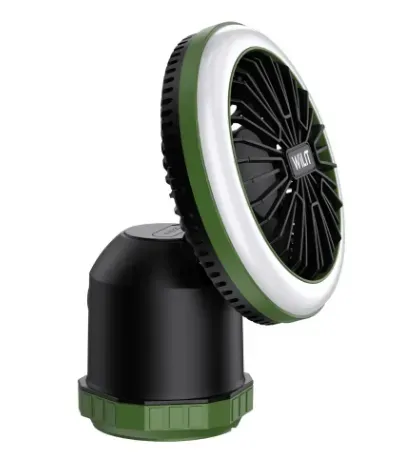 Mini Ventilador Para Camping Recargable Con Luz Led TM- Ref:B19