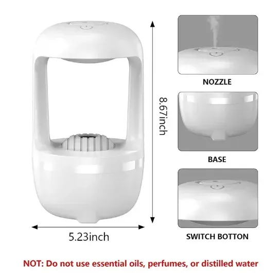 Difusor Humidificador Antigravedad TM 500Ml Ref: HJF-01