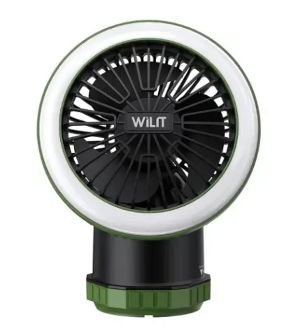 Mini Ventilador Para Camping Recargable Con Luz Led TM- Ref:B19