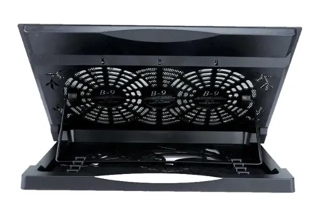 Base Cooler Doble Para Notebook  Regulable Con Luz Ref:9-17