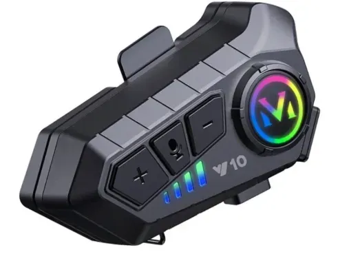 Intercomunicador Bluetooth Para Casco De Moto Ref:Y10 2X 2Unidades