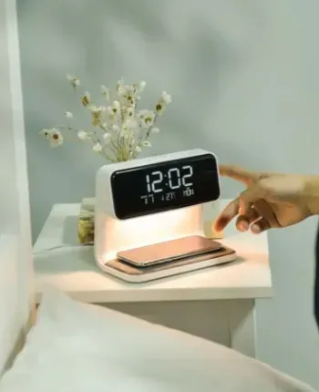 Reloj Despertador Con Lampara LED Y Carga Inalámbrica TM- Ref:A26