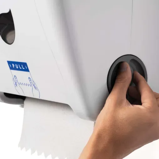 Dispensador De Toallas En Rollo Con Corte Automático