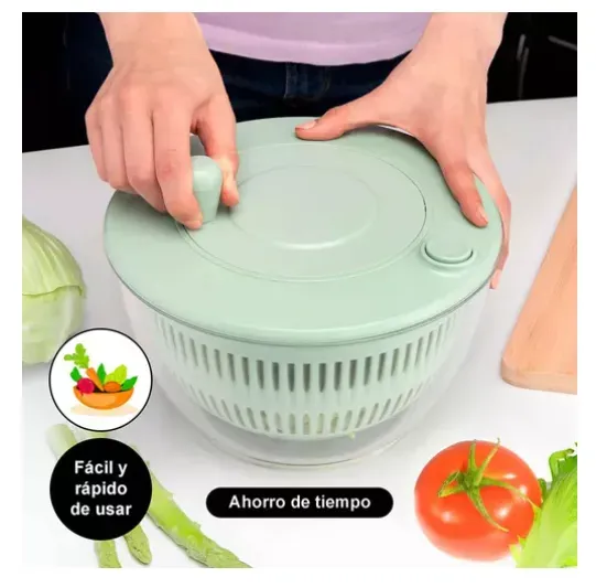 Centrifugador De Verduras 3 En 1 Escurridor Secador Ensalada DK-14