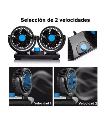 Ventilador Duo Para Coche-Auto Interior