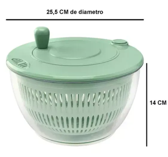 Centrifugador De Verduras 3 En 1 Escurridor Secador Ensalada DK-14