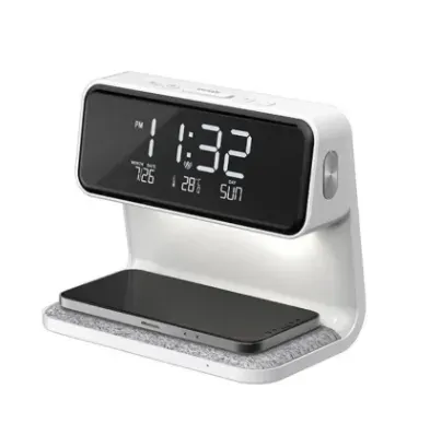 Reloj Despertador Con Lampara LED Y Carga Inalámbrica TM- Ref:A26