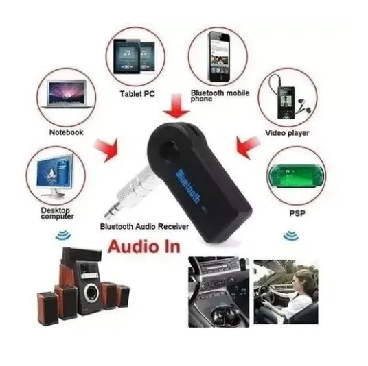 Adaptador Audio Receptor Bluetooth Car Recargable Aux B01