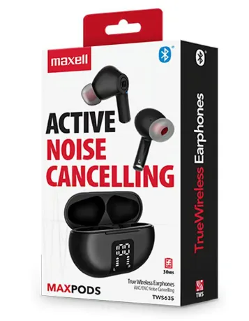 Audifono Maxell Eb-bttws635 Maxpods Earbud Color Negro