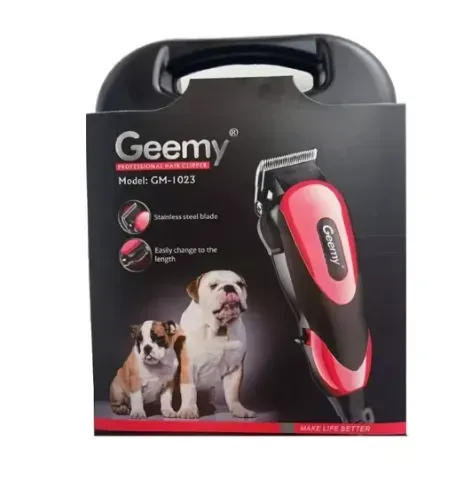 Maquina Peluquera Para Mascotas + Kit Geemy Gm-1023