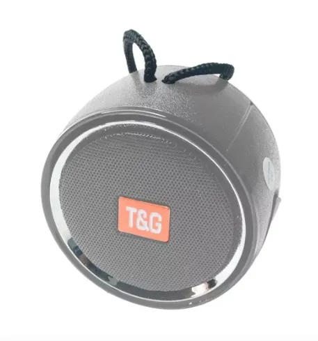 Parlante Mini Altavoz Bluetooth Portátil Circular Usb Tg-536 Gris