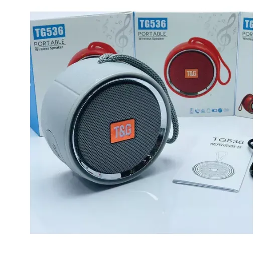 Parlante Mini Altavoz Bluetooth Portátil Circular Usb Tg-536 Gris