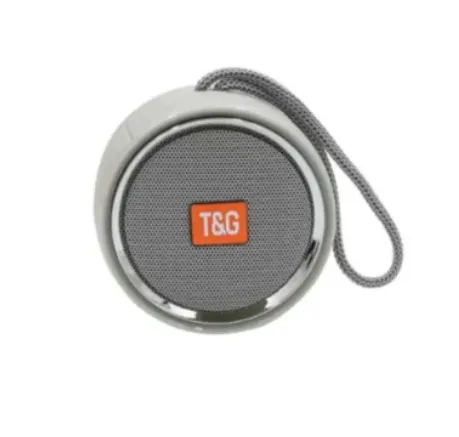 Parlante Mini Altavoz Bluetooth Portátil Circular Usb Tg-536 Gris