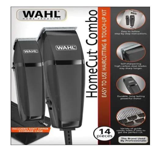 Combo Homecut Wahl 79450-308 Rasuradora Cortadora  Color Negro