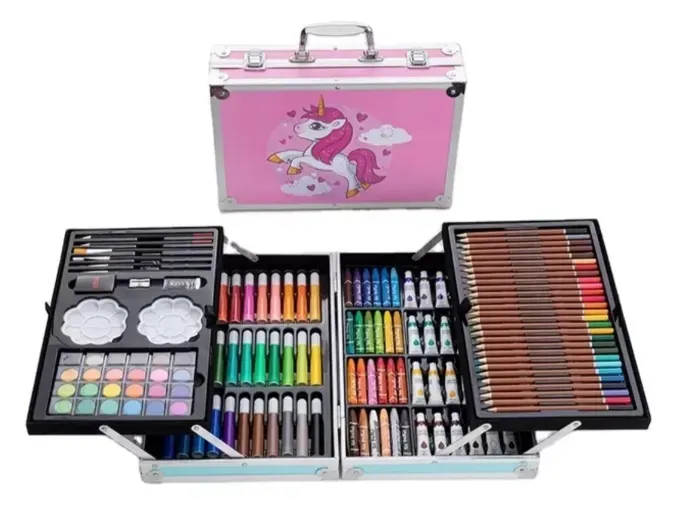 Set Creativo, Kit De Arte, Maleta Colores Marcadores 145 Pcs