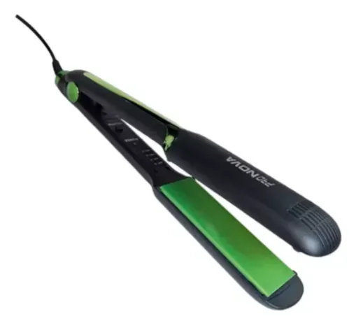 Plancha Profesional Pro Nova Aguacate Ref:1825 Power Color Negro