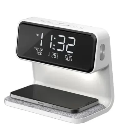 Reloj Despertador Con Lampara LED Y Carga Inalámbrica TM- Ref:A26