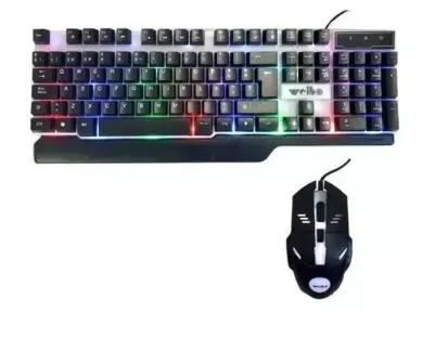 Combo Teclado Y Mouse Gamer Ref:Wb-550 Luces 