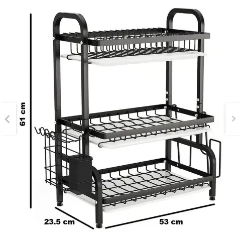 Secador Escurridor De Loza Platos 3 Niveles