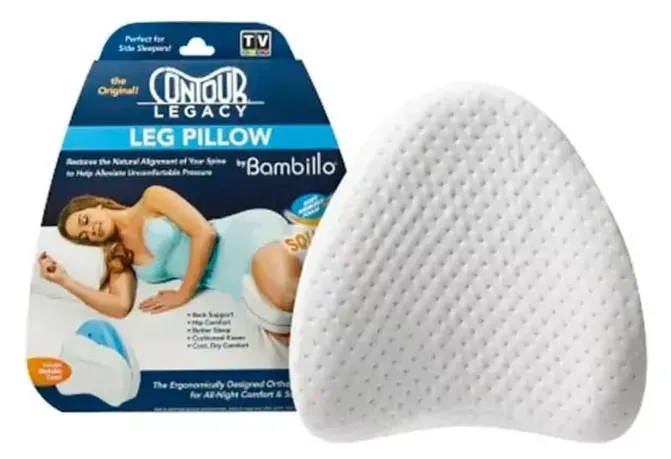 Almohada Para Piernas-Rodillas Cojín Ortopédico Ergonómico Color Blanco