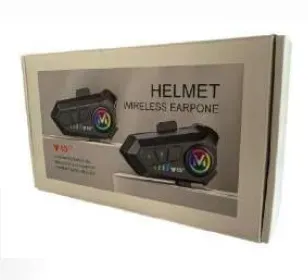 Intercomunicador Bluetooth Para Casco De Moto Ref:Y10 2X 2Unidades