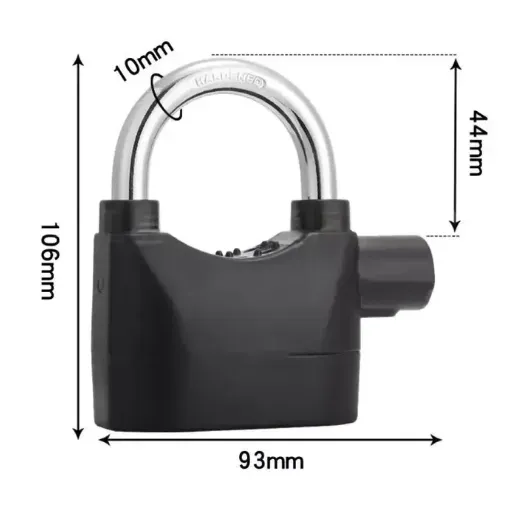 Candado De Seguridad Para Bici O Moto 110DBA