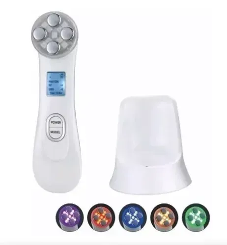 Electroporador Facial De 5 Funciones Con Luz Led