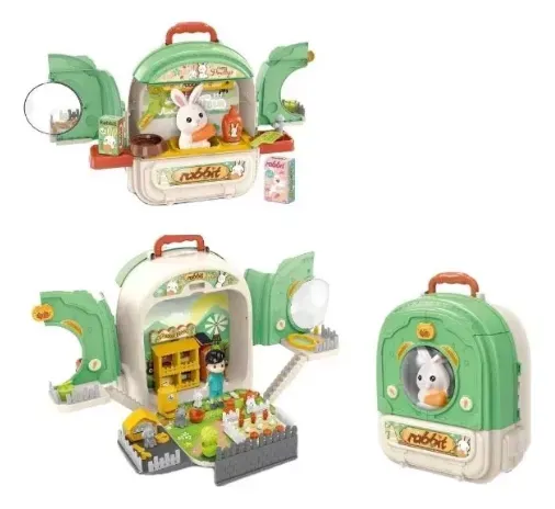 Granja Maleta Set De Animales Juguete Didáctico Juego Infantil 