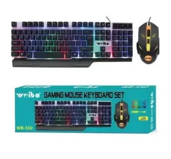 Combo Teclado Y Mouse Gamer Ref:Wb-550 Luces 