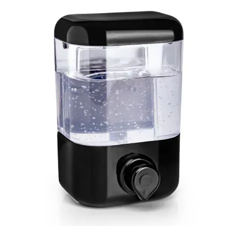 Dispensador Negro De Jabón De 500 Ml