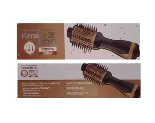 Cepillo Secador Keratin 3D Pro 6360 Alisador